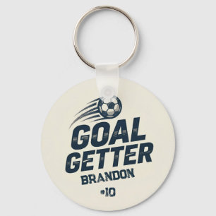 Torjäger Bedrängter Spieler Name & Nummer Schlüsselanhänger