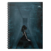 Tormented Gothic Girl Notizblock (Vorderseite)