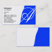 Torn Away - Blau Visitenkarte (Vorne/Hinten)