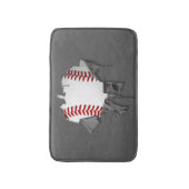 Torn Baseball Badematte (Vorderseite Vertikal)