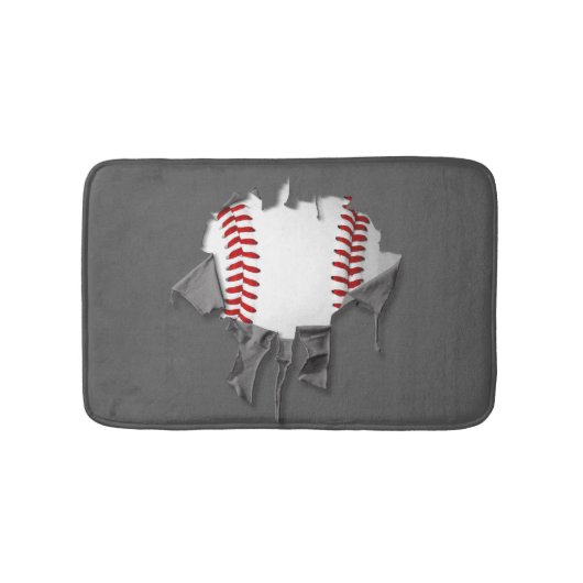 Torn Baseball Badematte (Vorderseite)