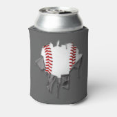 Torn Baseball Dosenkühler (Kanne Rückseite)
