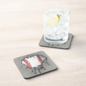 Torn Baseball Drink Untersetzer (Rechte Seite)
