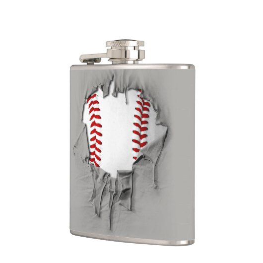 Torn Baseball Flachmann (Links)