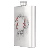 Torn Baseball Flask Flachmann (Links)