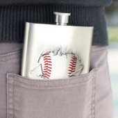 Torn Baseball Flask Flachmann (Beispiel)