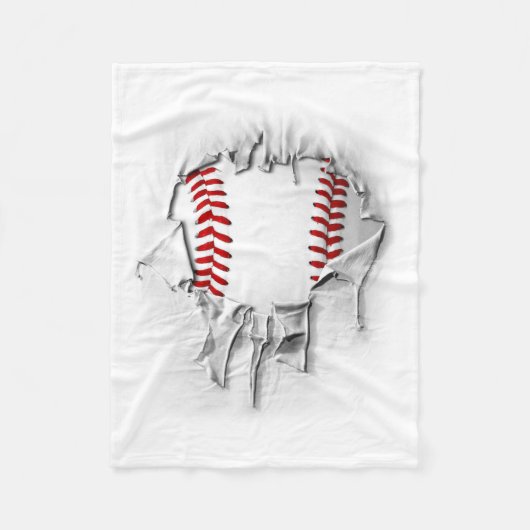 Torn Baseball Fleecedecke (Vorderseite)