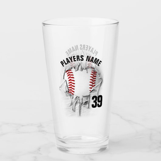 Torn Baseball Glass Glas (Vorderseite)