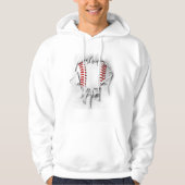 Torn Baseball Hoodie (Vorderseite)