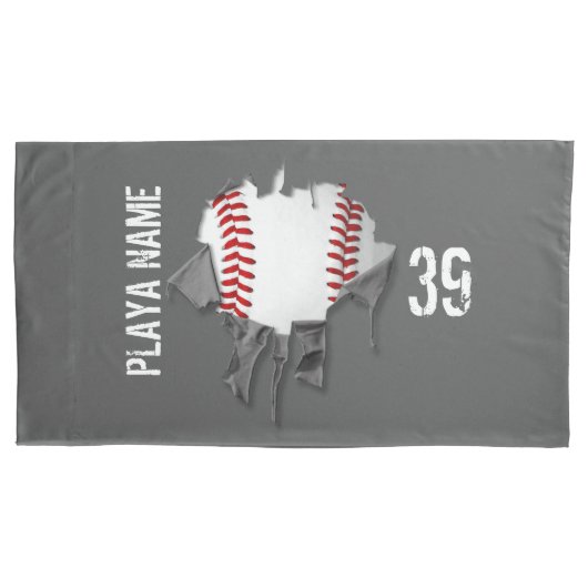 Torn Baseball Kissenbezug (Vorderseite)