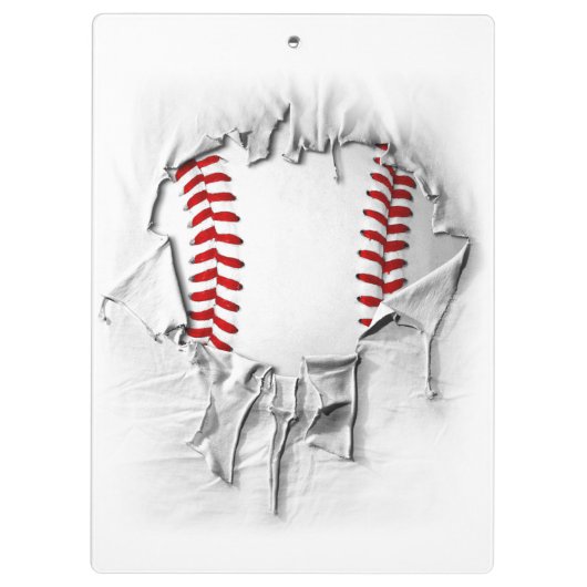 Torn Baseball Klemmbrett (Rückseite)