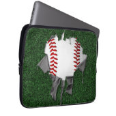 Torn Baseball Laptopschutzhülle (Vorne Rechts)