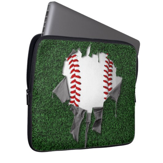 Torn Baseball Laptopschutzhülle (Vorne Rechts)