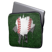 Torn Baseball Laptopschutzhülle (Vorderseite Links)