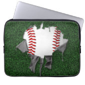 Torn Baseball Laptopschutzhülle (Vorderseite)