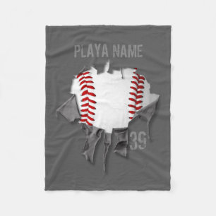 Torn Baseball (personalisiert) Fleecedecke