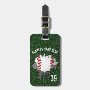 Torn Baseball (Personalisiert) Gepäckanhänger
