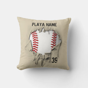 Torn Baseball (personalisiert) Kissen