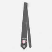 Torn Baseball (personalisiert) Neck Tie Krawatte (Vorderseite)
