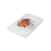Torn Basketball Badematte (Schrägansicht)