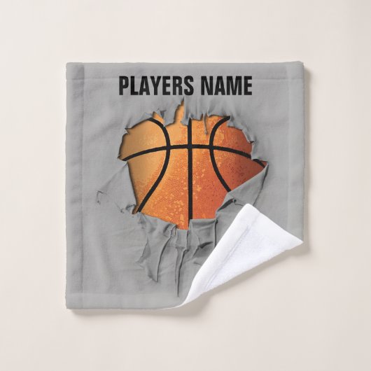 Torn Basketball Badhandtuch Set (Waschlappen)