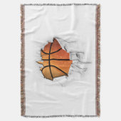 Torn Basketball Decke (Vorderseite Vertikal)