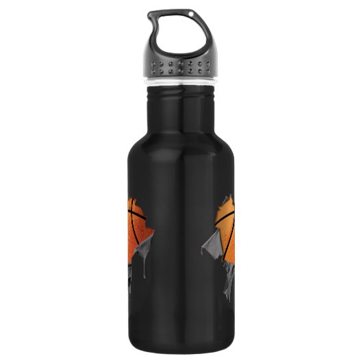 Torn Basketball Edelstahlflasche (Rückseite)