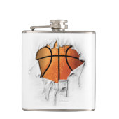 Torn Basketball Flachmann (Vorderseite)