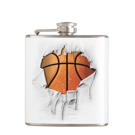 Torn Basketball Flachmann (Vorderseite)