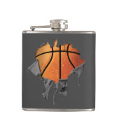 Torn Basketball Flachmann (Vorderseite)