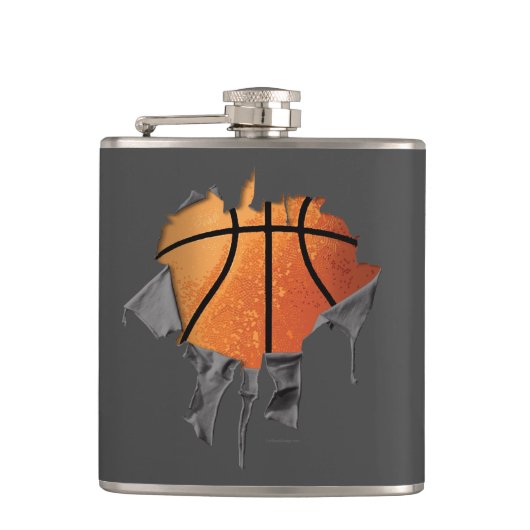 Torn Basketball Flachmann (Vorderseite)