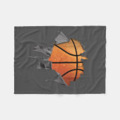 Torn Basketball Fleecedecke (Vorderseite (Horizontal))