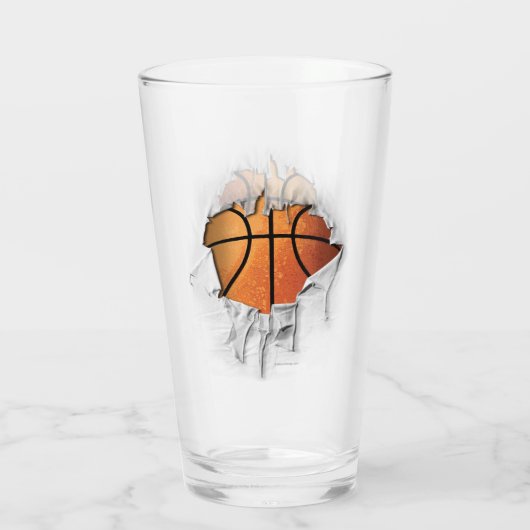 Torn Basketball Glas (Rückseite)
