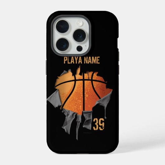 Torn Basketball iPhone Hülle (Rückseite)