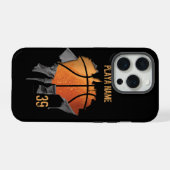 Torn Basketball iPhone Hülle (Rückseite (Horizontal))