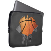 Torn Basketball Laptop Sleeve (Vorne Rechts)