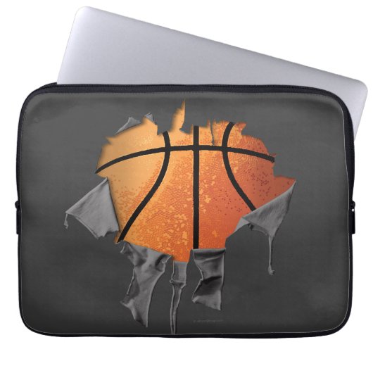 Torn Basketball Laptop Sleeve (Vorderseite)
