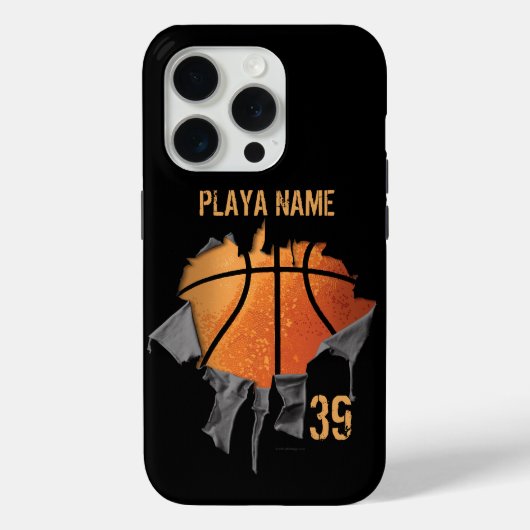 Torn Basketball (Personalisiert) Case-Mate iPhone Hülle (Rückseite)
