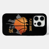 Torn Basketball (Personalisiert) Case-Mate iPhone Hülle (Rückseite (Horizontal))