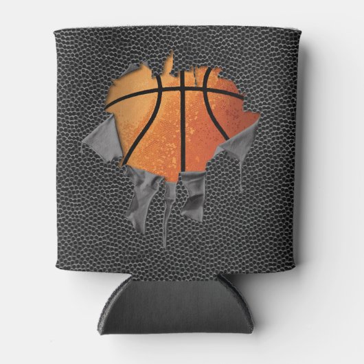 Torn Basketball (strukturiert) Dosenkühler (Vorderseite)