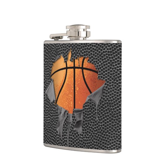 Torn Basketball (strukturiert) Flachmann (Links)