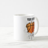 Torn Basketball Tasse (VorderseiteRechts)