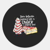 Torn Between Looking Like A Snack &amp; Eating One Runder Aufkleber (Vorderseite)