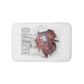 Torn Brick Wall Goalie (Fußball) Badematte (Vorderseite)