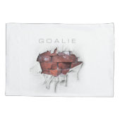 Torn Brick Wall Goalie (Fußball) Kissenbezug (Rückseite)