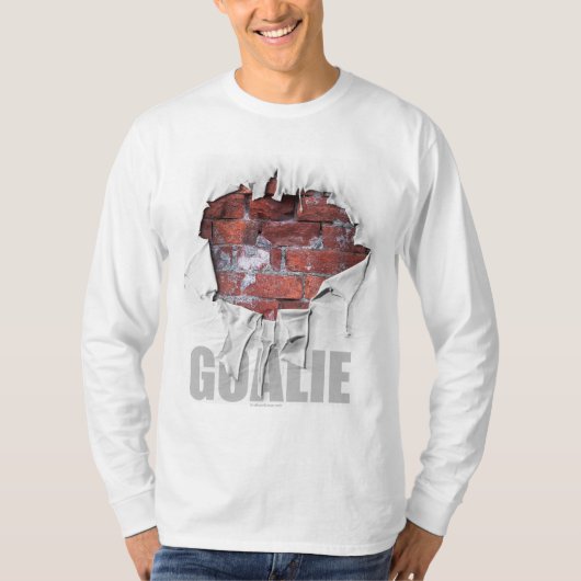 Torn Brick Wall Goalie (Fußball) T-Shirt (Vorderseite)