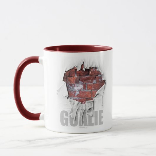 Torn Brick Wall Goalie (Fußball) Tasse (Links)