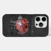 Torn Brick Wall Goalie (Hockey) Case-Mate iPhone Hülle (Rückseite (Horizontal))