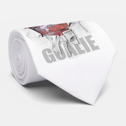 Torn Brick Wall Goalie (Hockey-Krawatte) Krawatte (Gerollt)