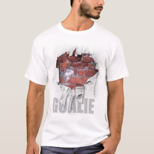 Torn Brick Wall Goalie (Hockey) T-Shirt